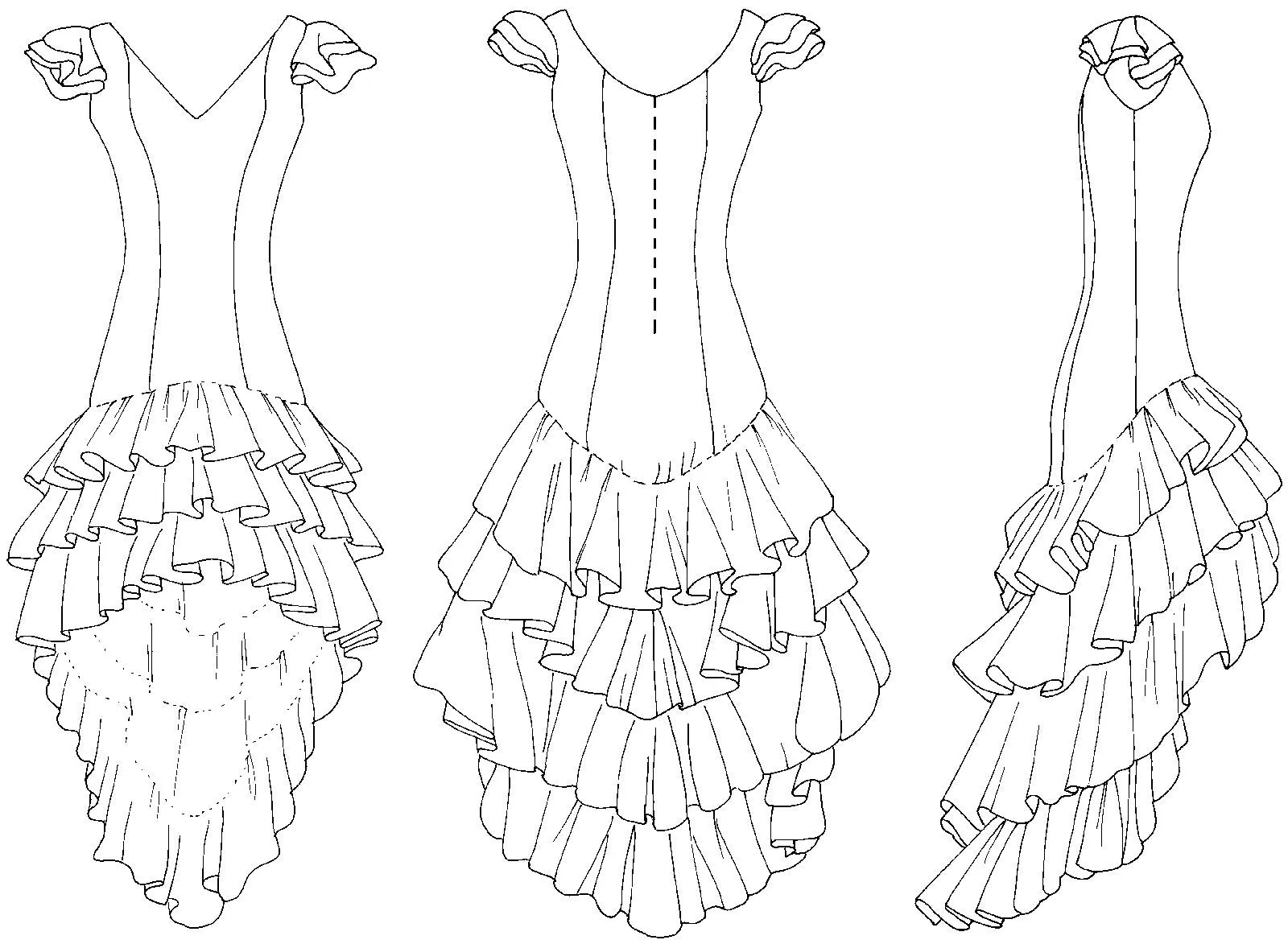 140 Flamenco Dress and Practice Skirt - PDF