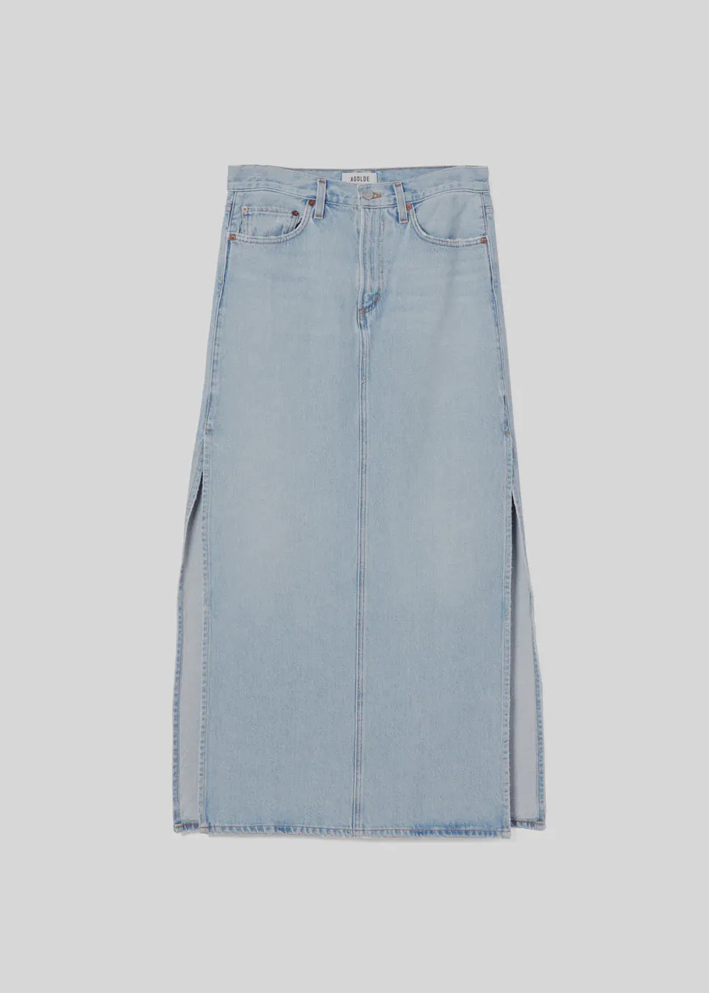 Agolde Astrid Slice Denim Skirt