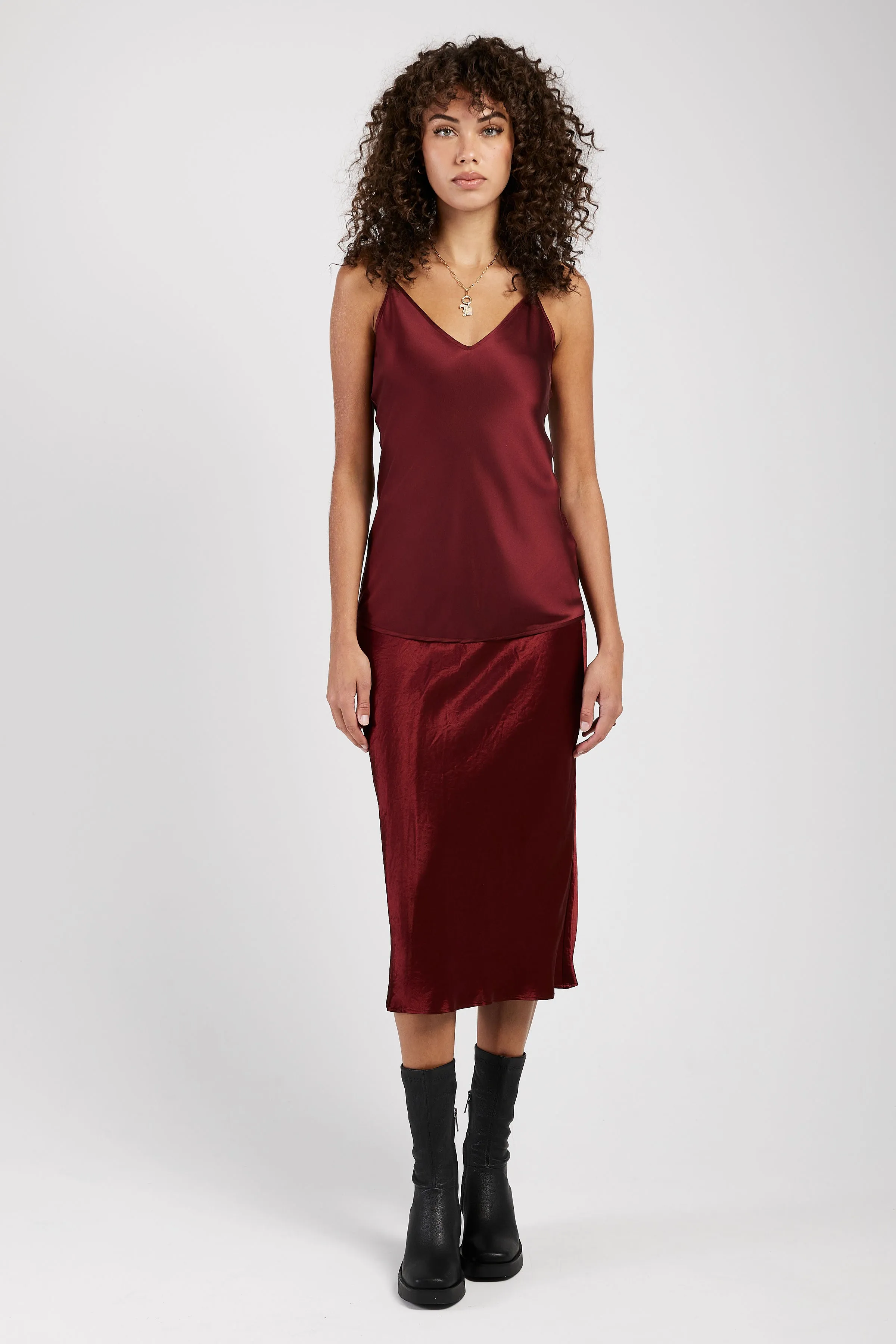 Alessio Skirt in Brick Red