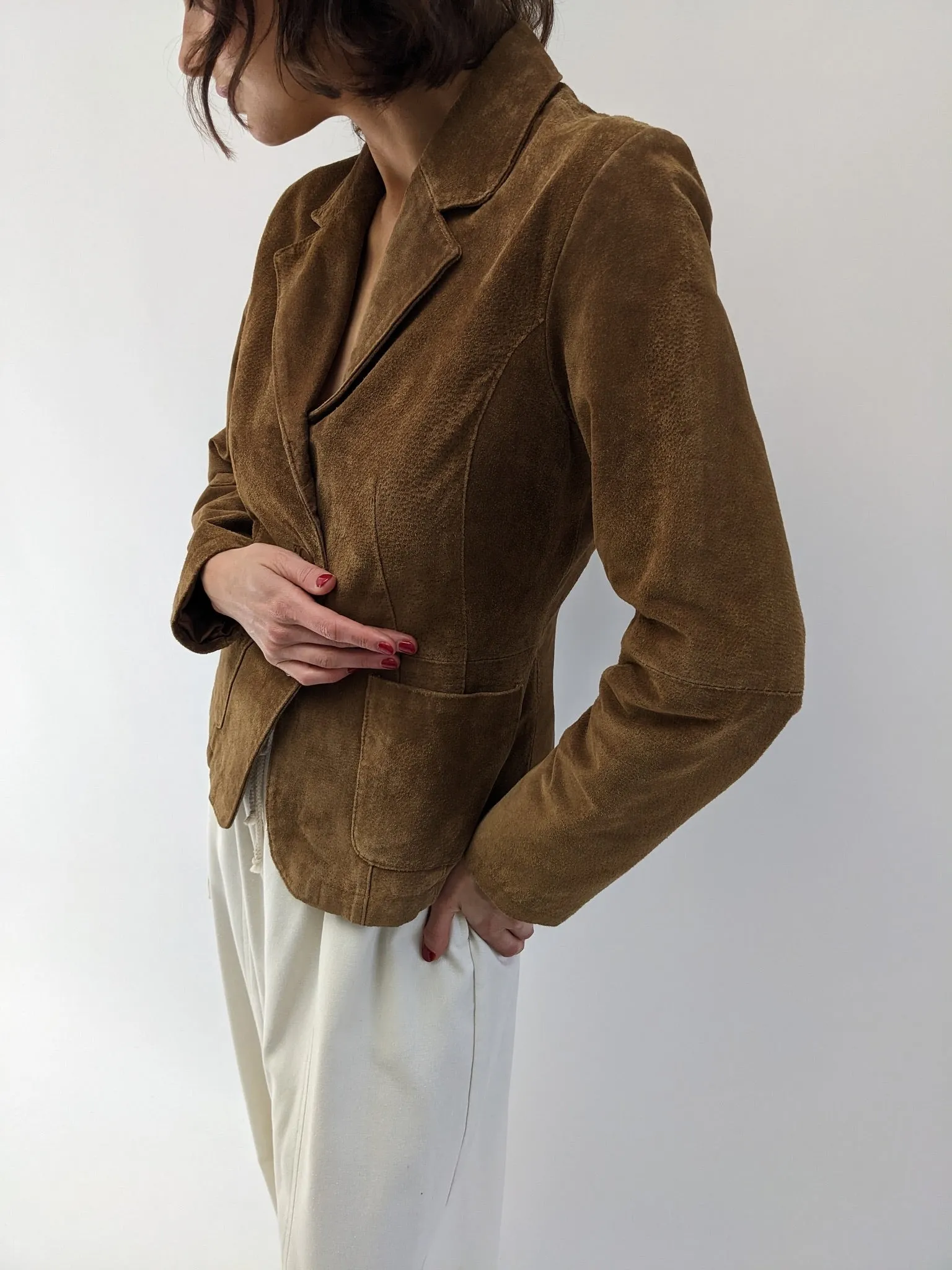 Amazing Vintage Chestnut Suede Jacket