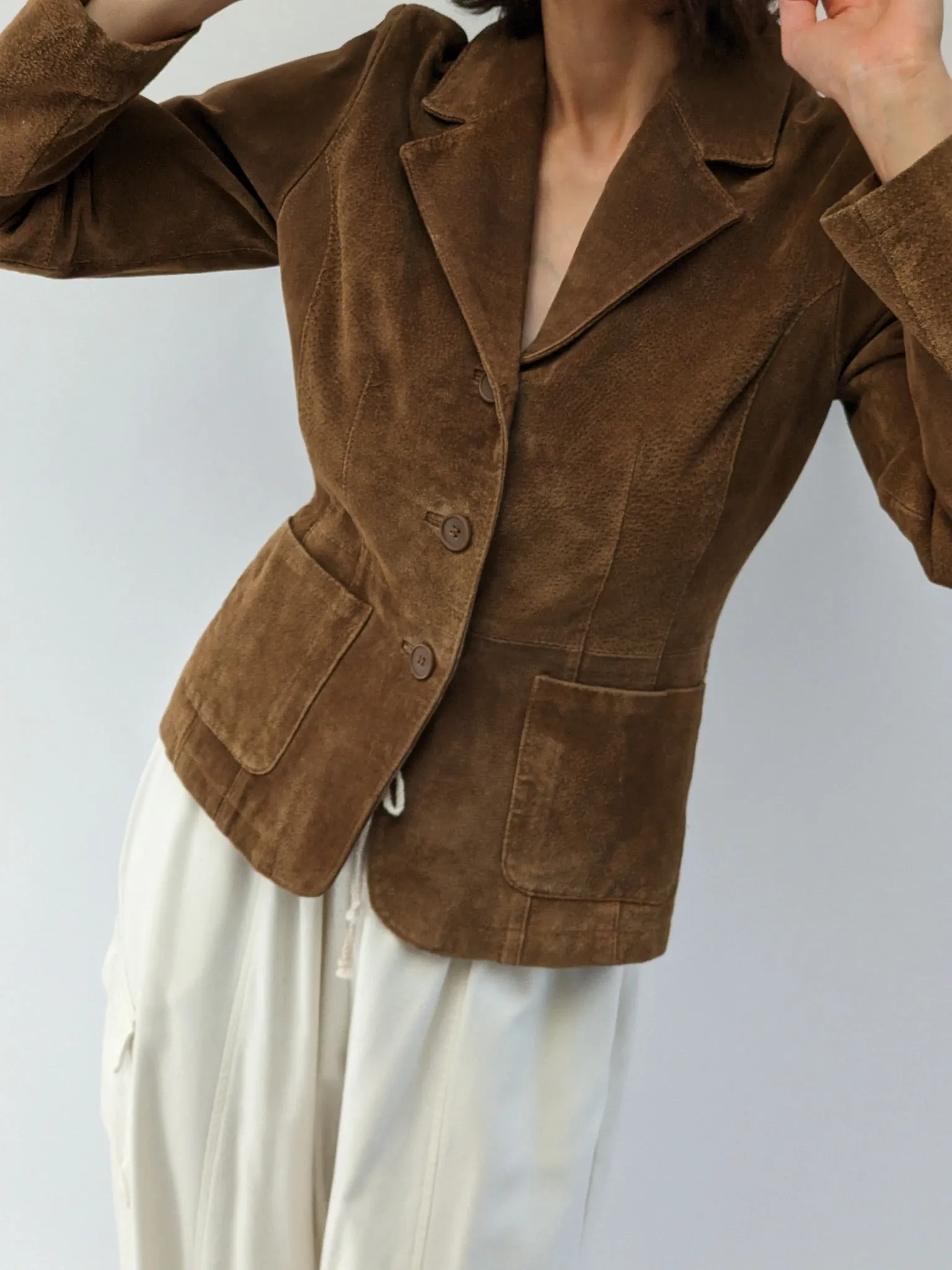 Amazing Vintage Chestnut Suede Jacket