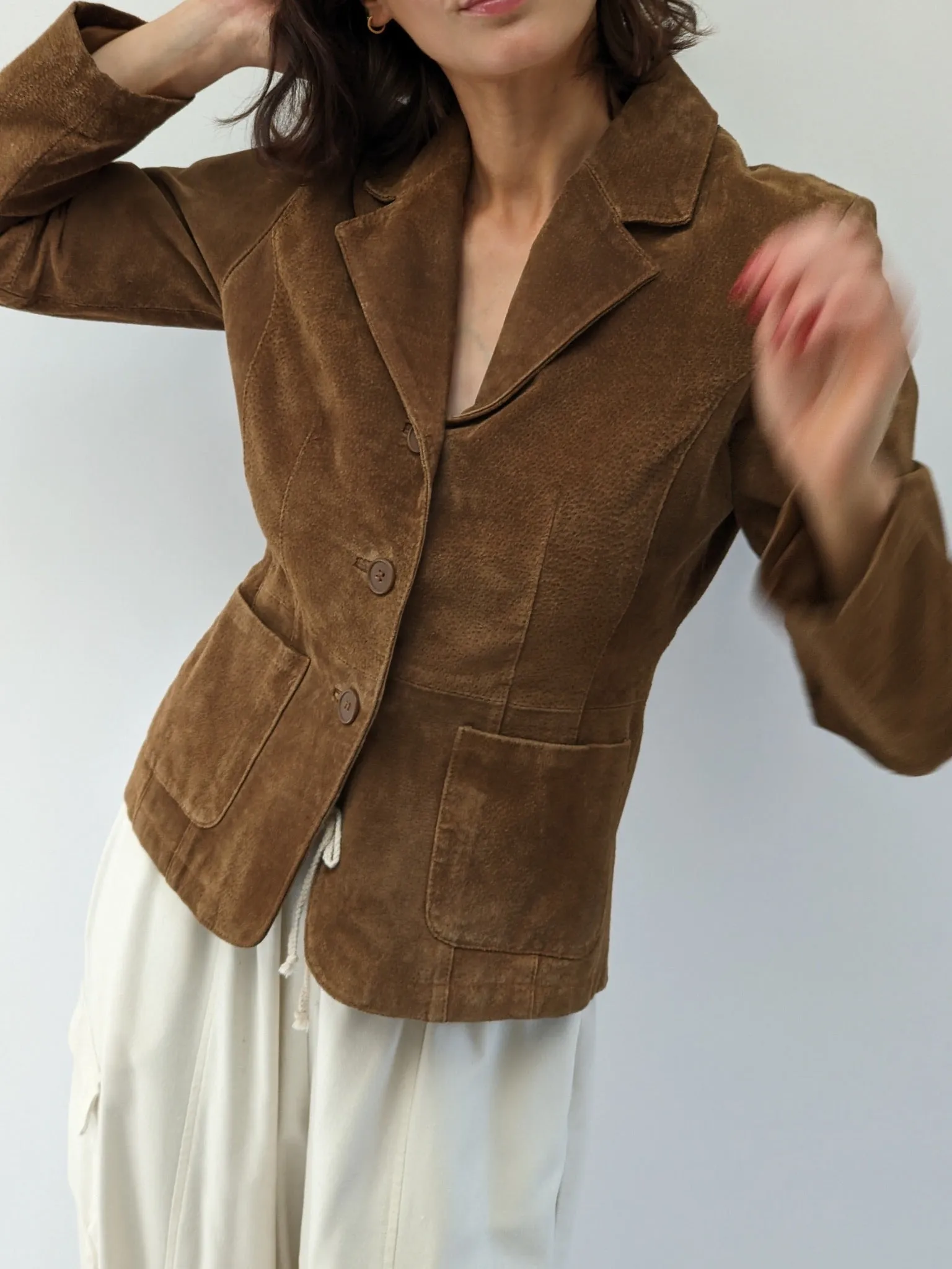 Amazing Vintage Chestnut Suede Jacket