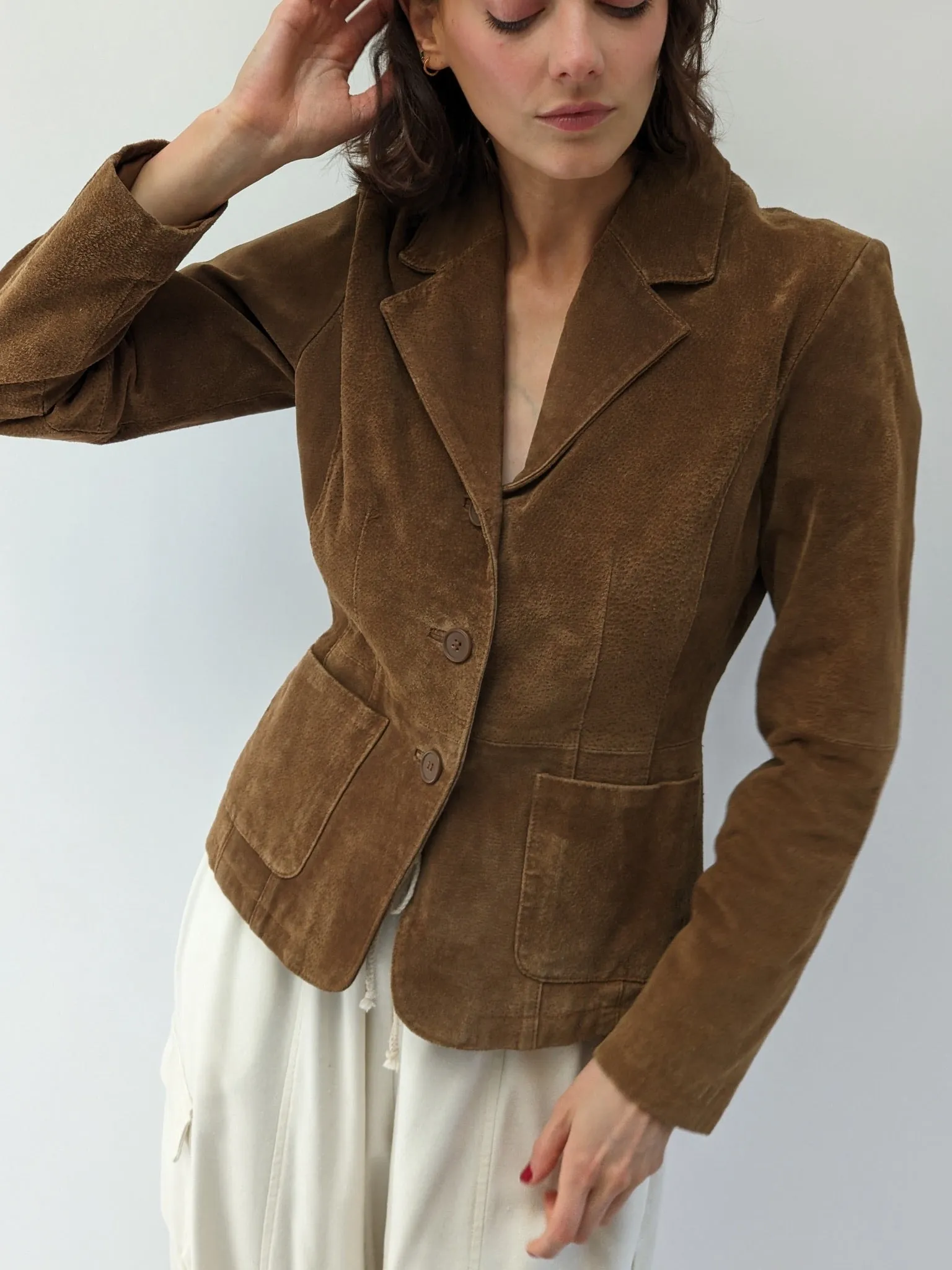 Amazing Vintage Chestnut Suede Jacket