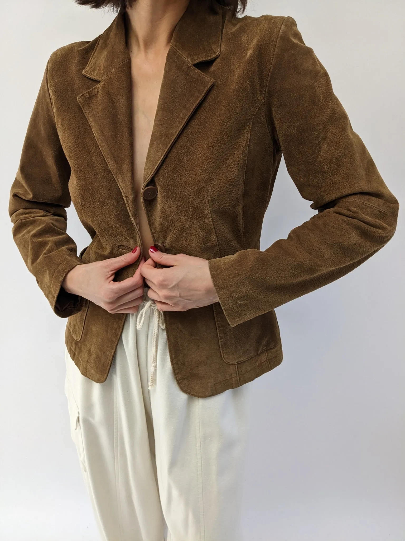 Amazing Vintage Chestnut Suede Jacket