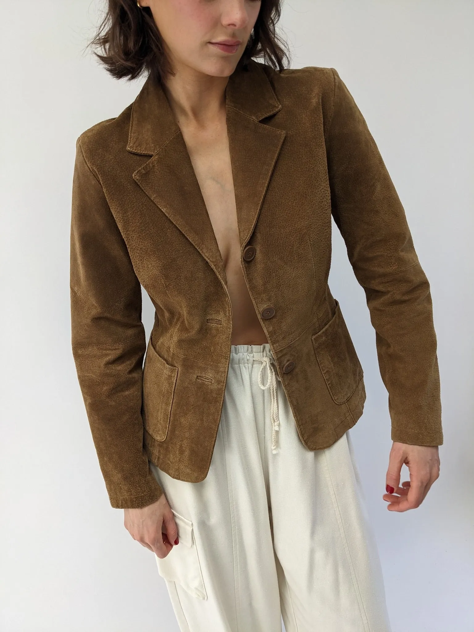 Amazing Vintage Chestnut Suede Jacket