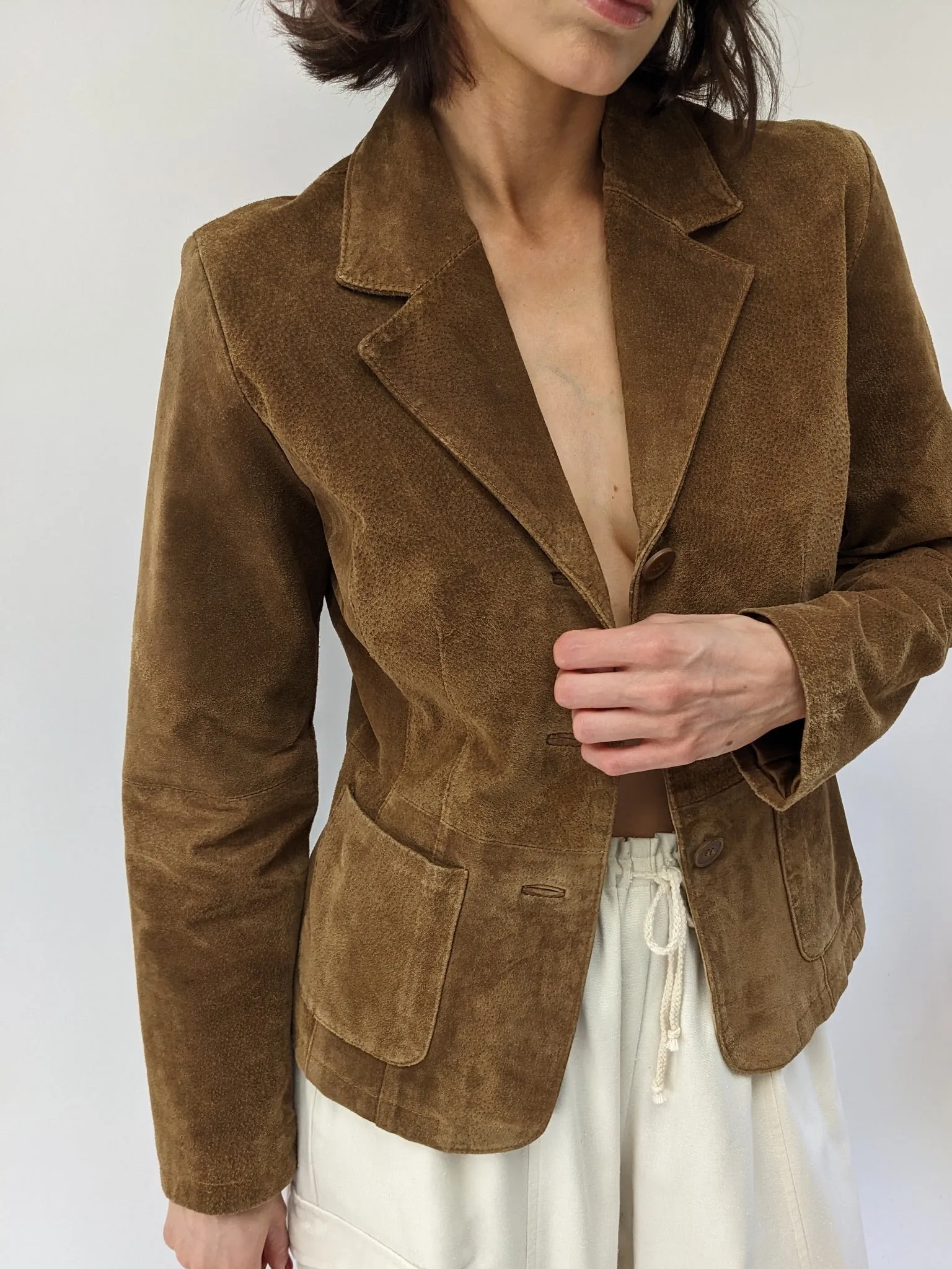 Amazing Vintage Chestnut Suede Jacket