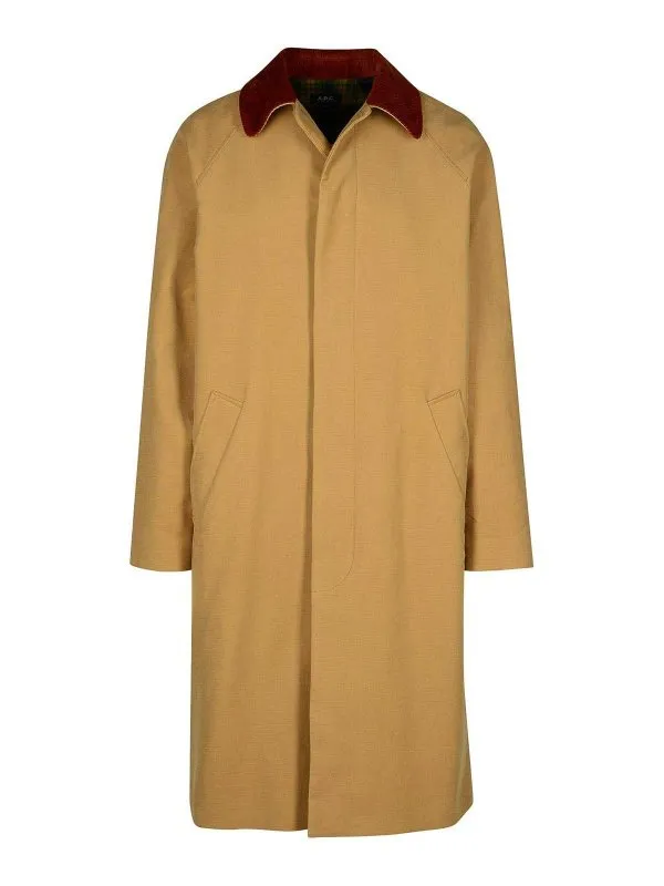 A.P.C. Gaspard Beige Cotton Trench Coat