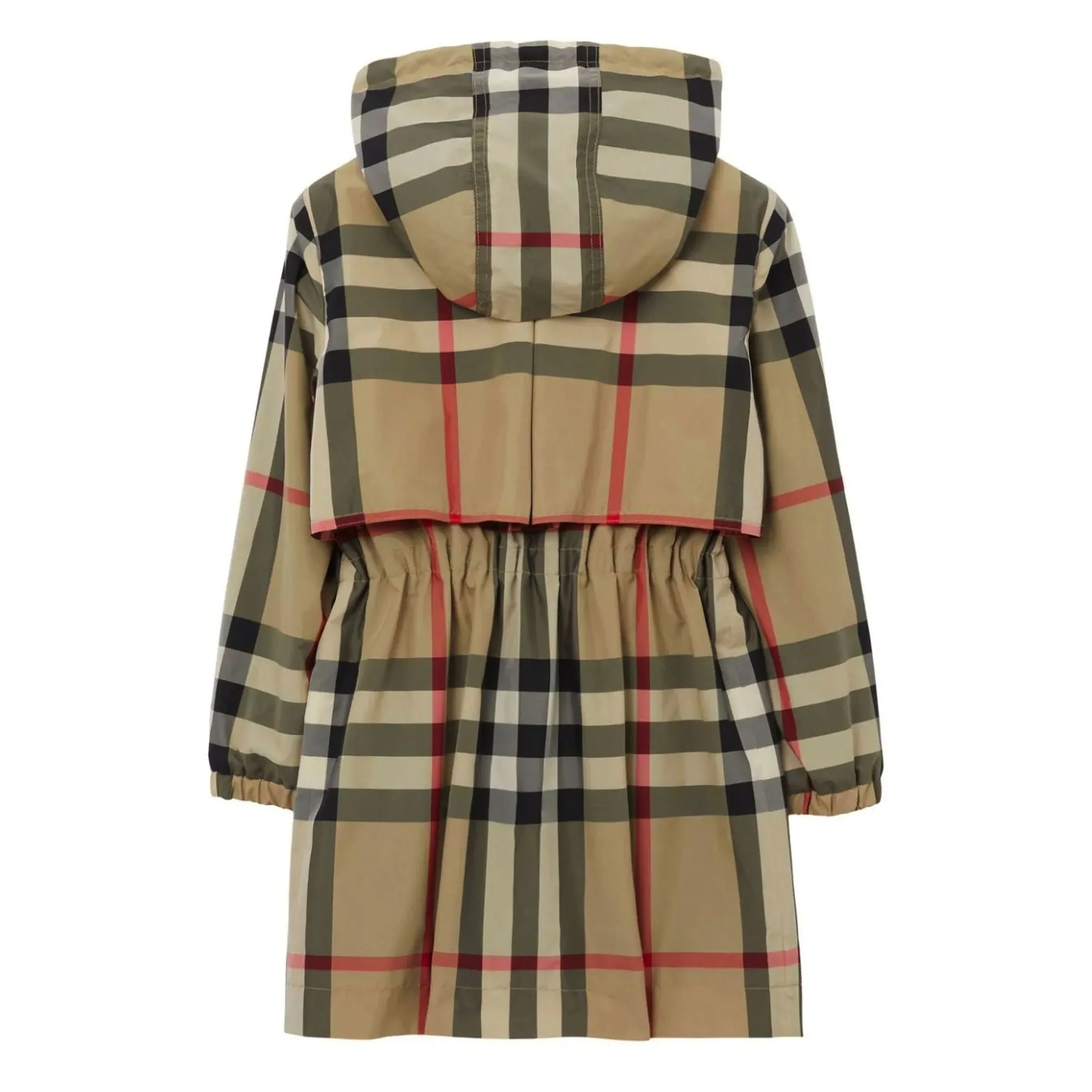 Archive Beige Oversized Check Coat