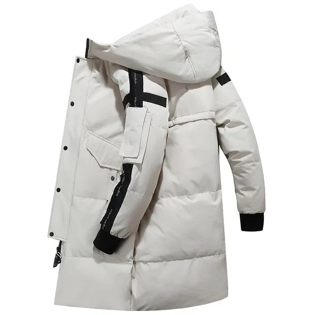 ASHORESHOP Winter Down Jacket Men 80% White Duck Down Jacket