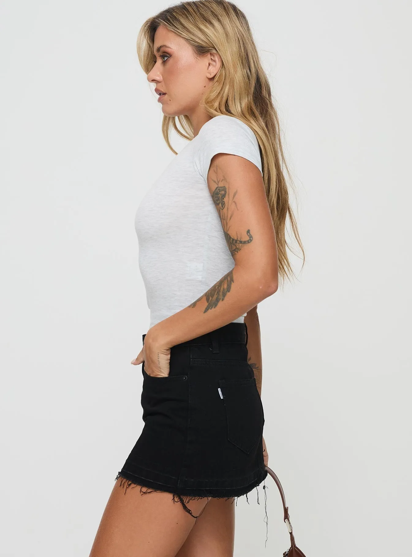 Aster Mini Skirt Black