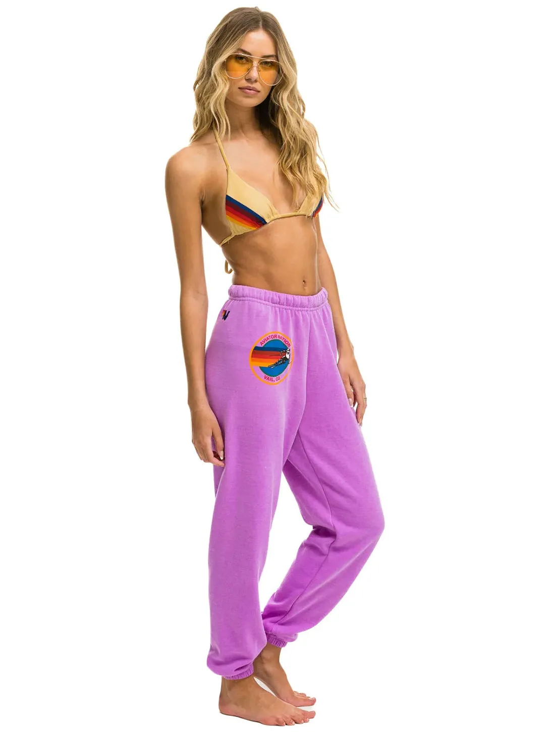 Aviator Nation Sweatpant - Neon Purple