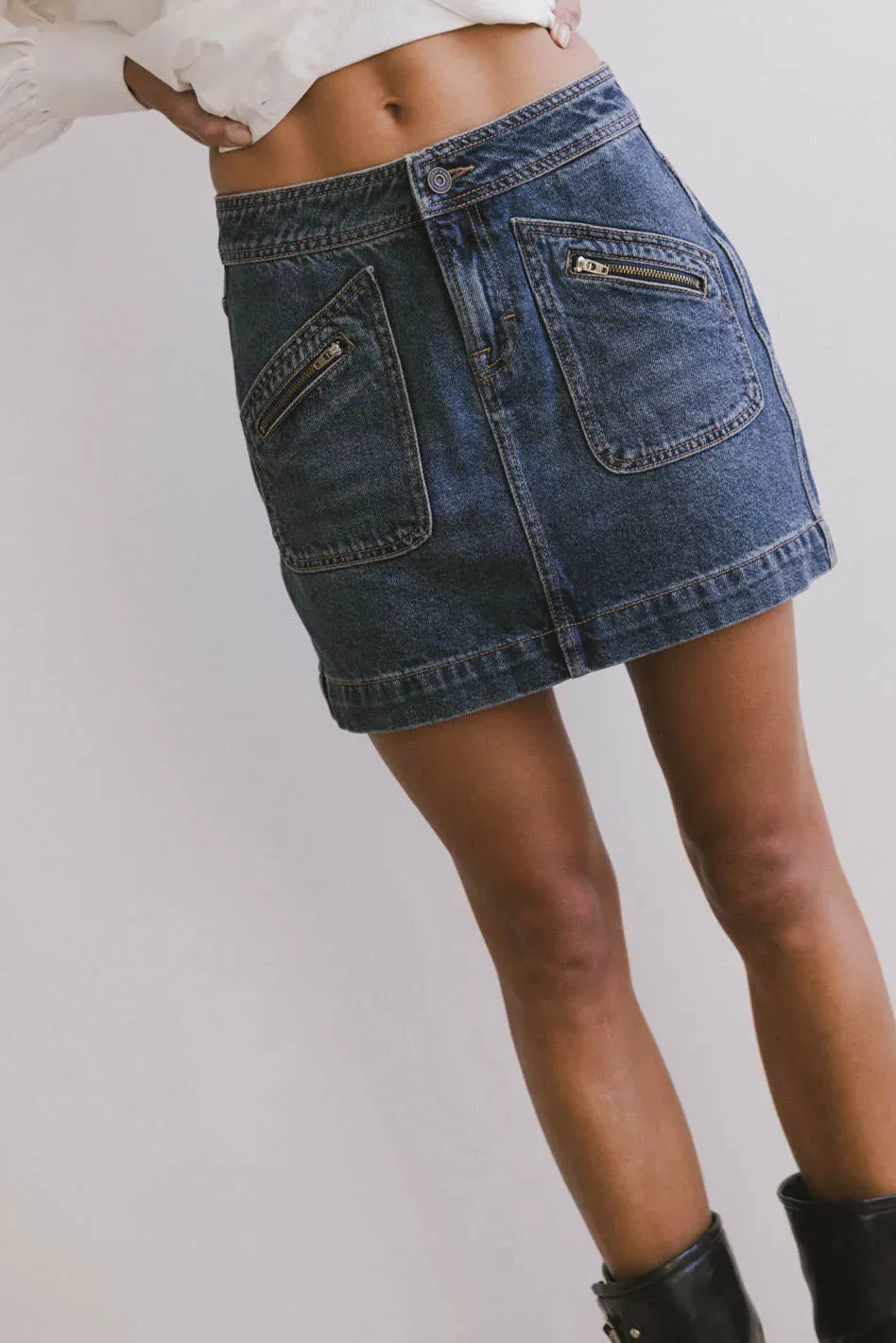 Bandri Denim Mini Skirt