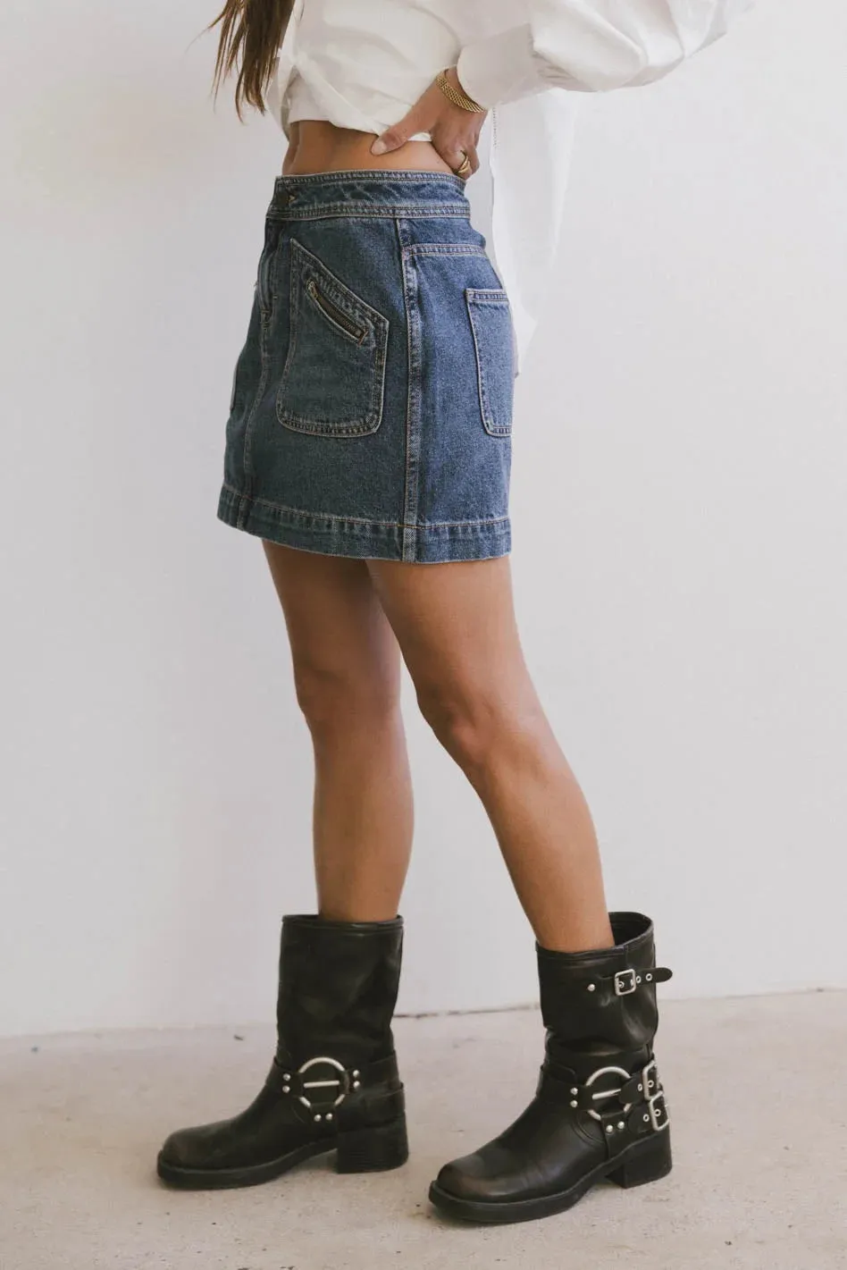 Bandri Denim Mini Skirt