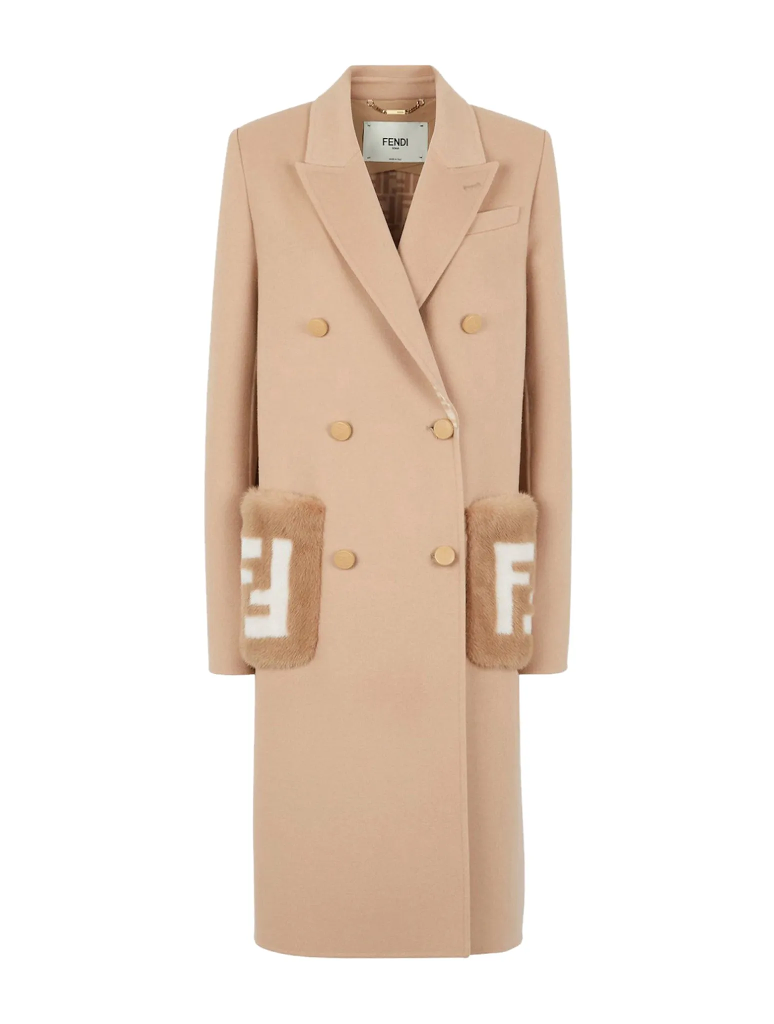 Beige wool coat