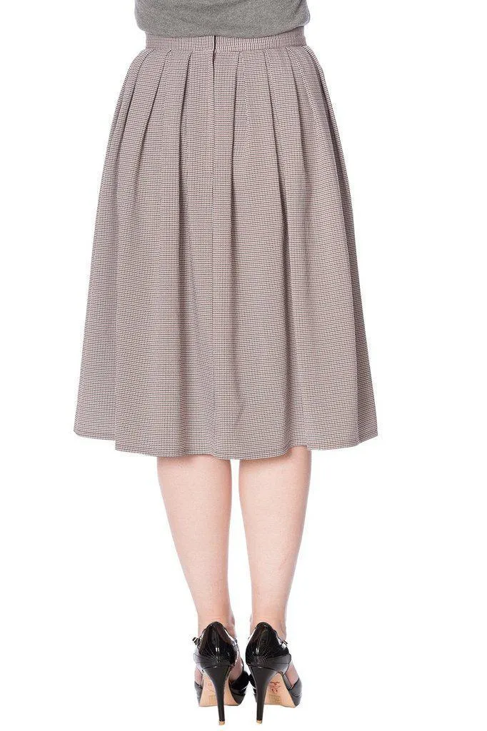 Betty Check Pleat Skirt