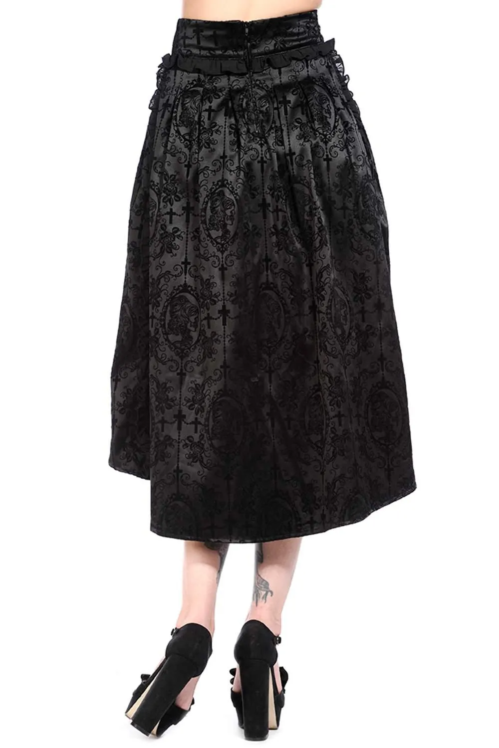 Black Long Gothic Skirt