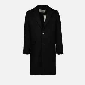 Black Wool Overcoat