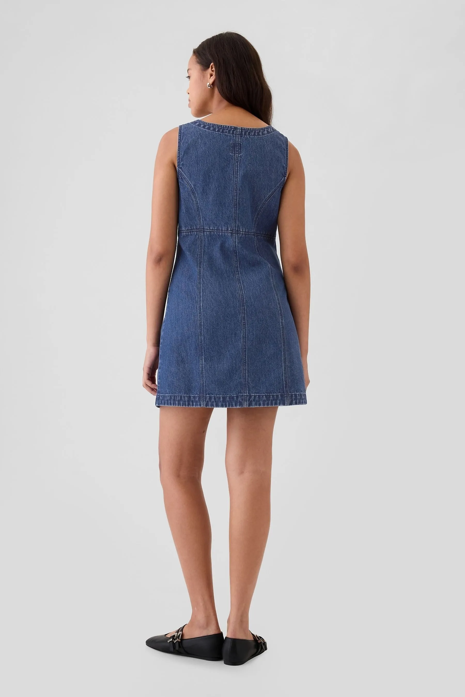 Blue Denim Mini Dress