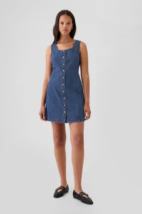 Blue Denim Mini Dress