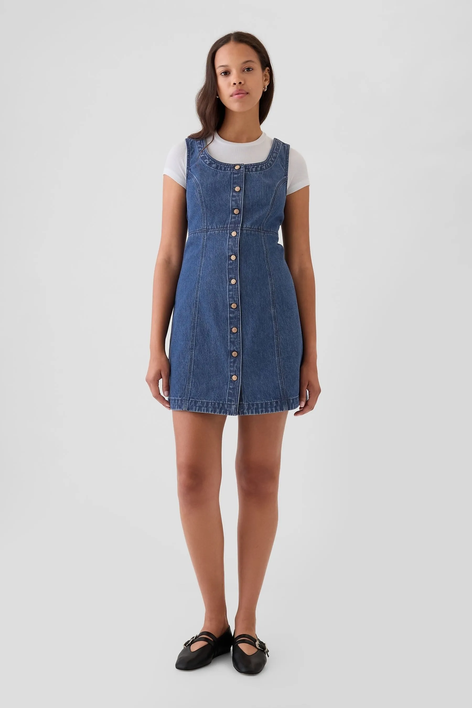 Blue Denim Mini Dress