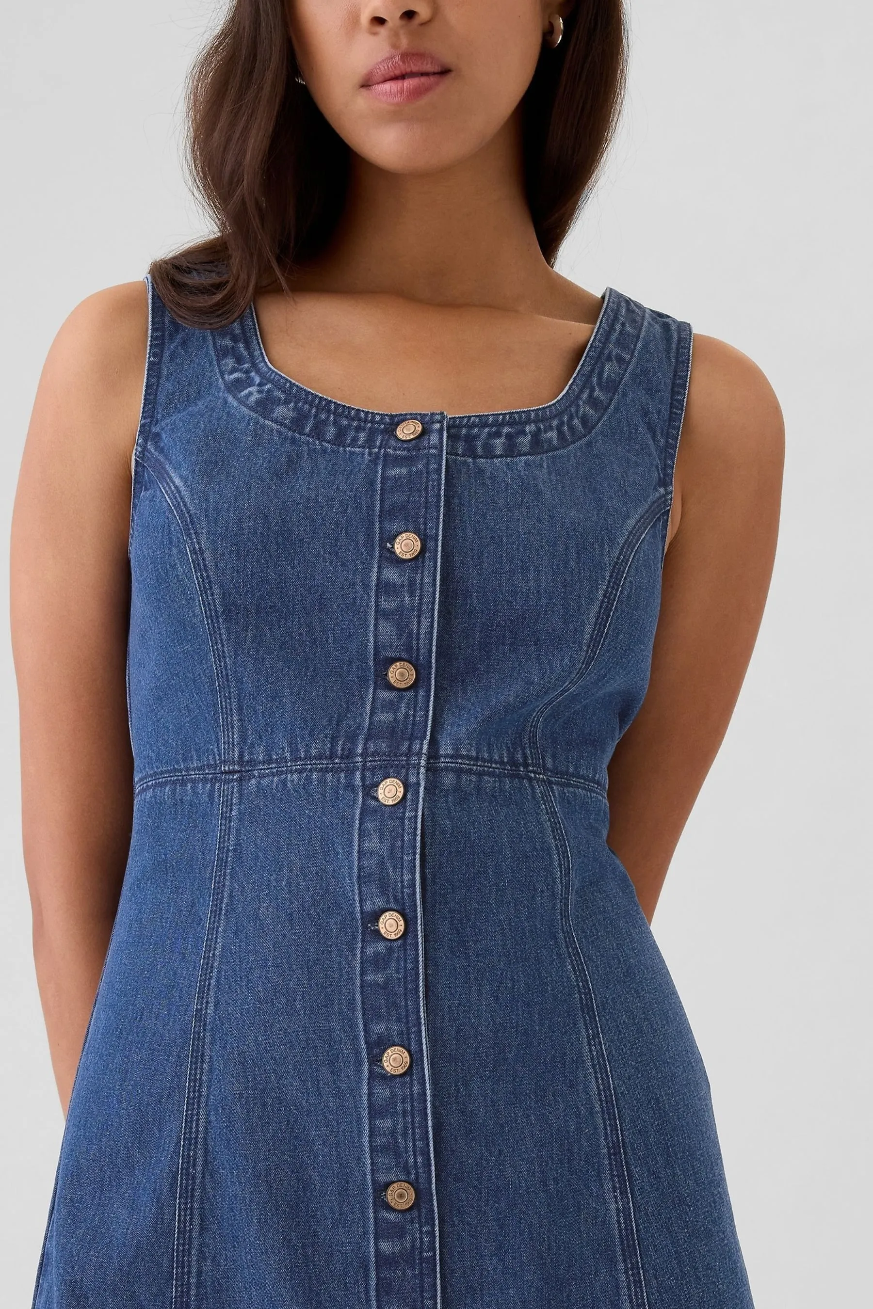 Blue Denim Mini Dress