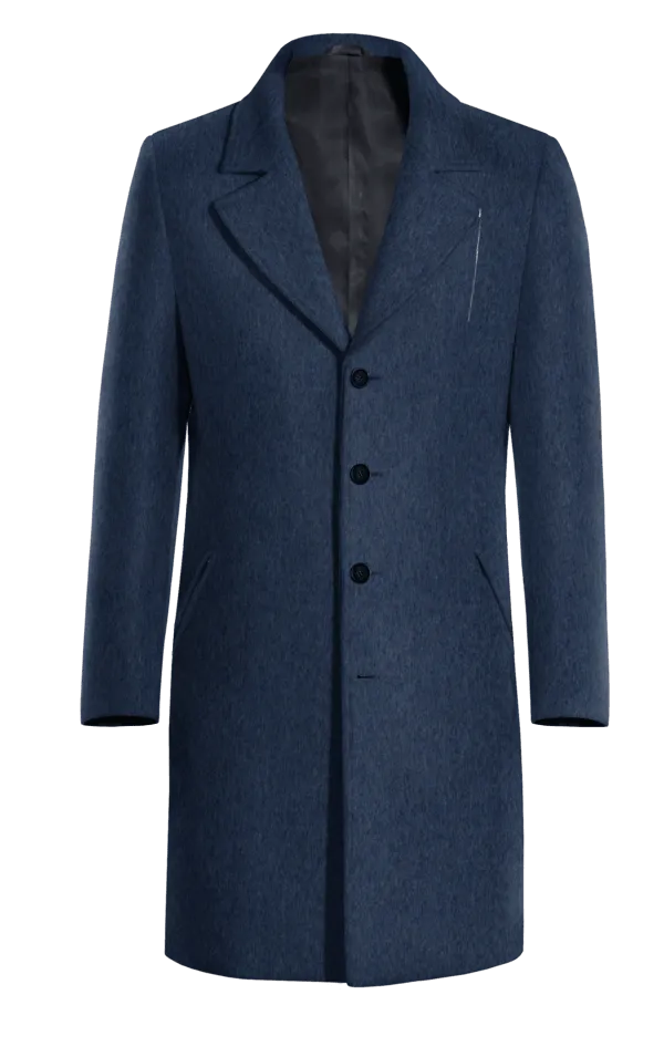 Blue Long Overcoat