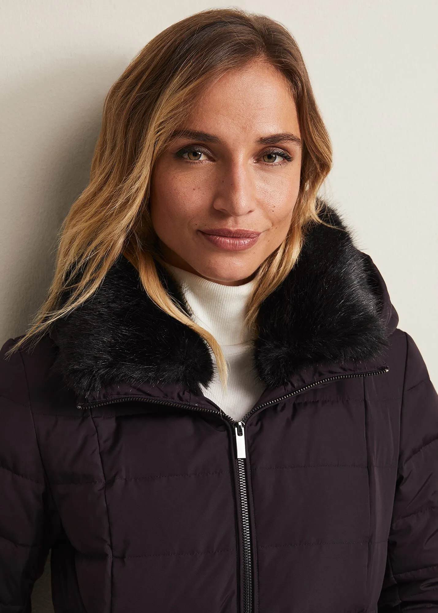 Bobbie Burgundy Puffer Coat