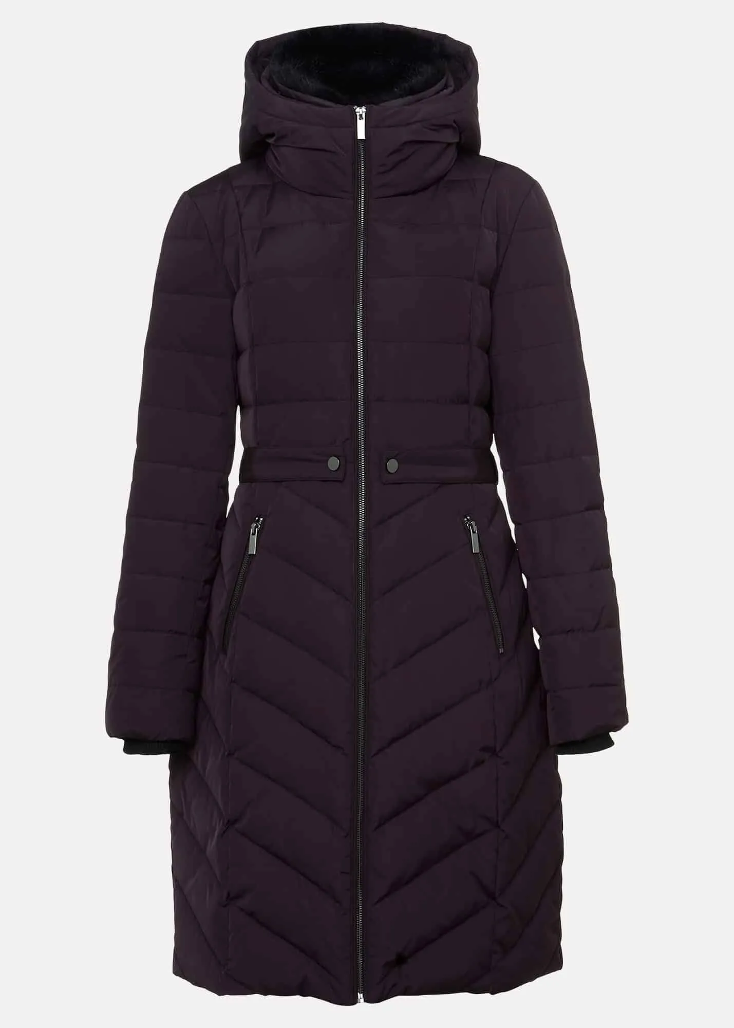 Bobbie Burgundy Puffer Coat