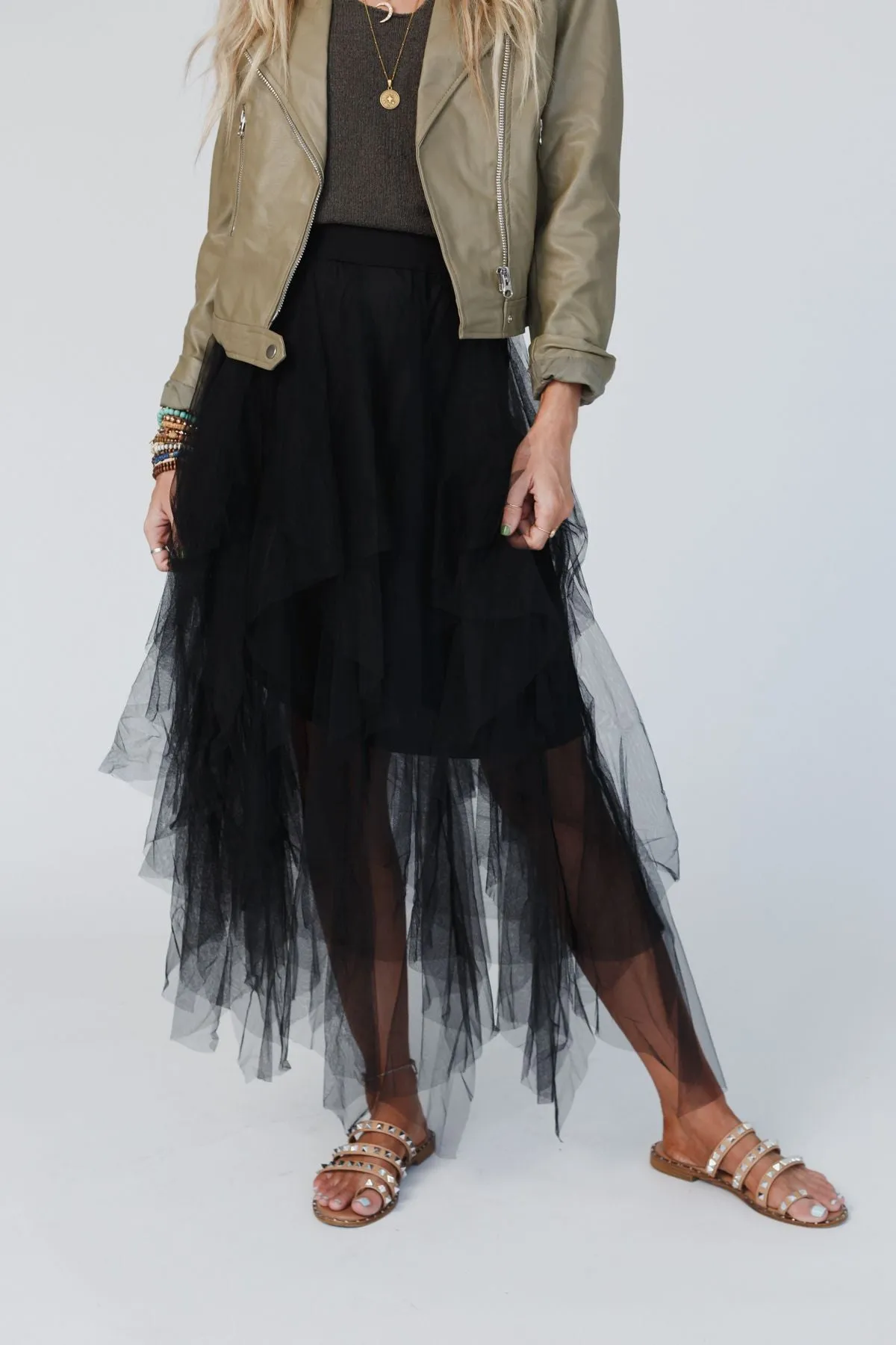 Boho Ballerina Skirt - Black