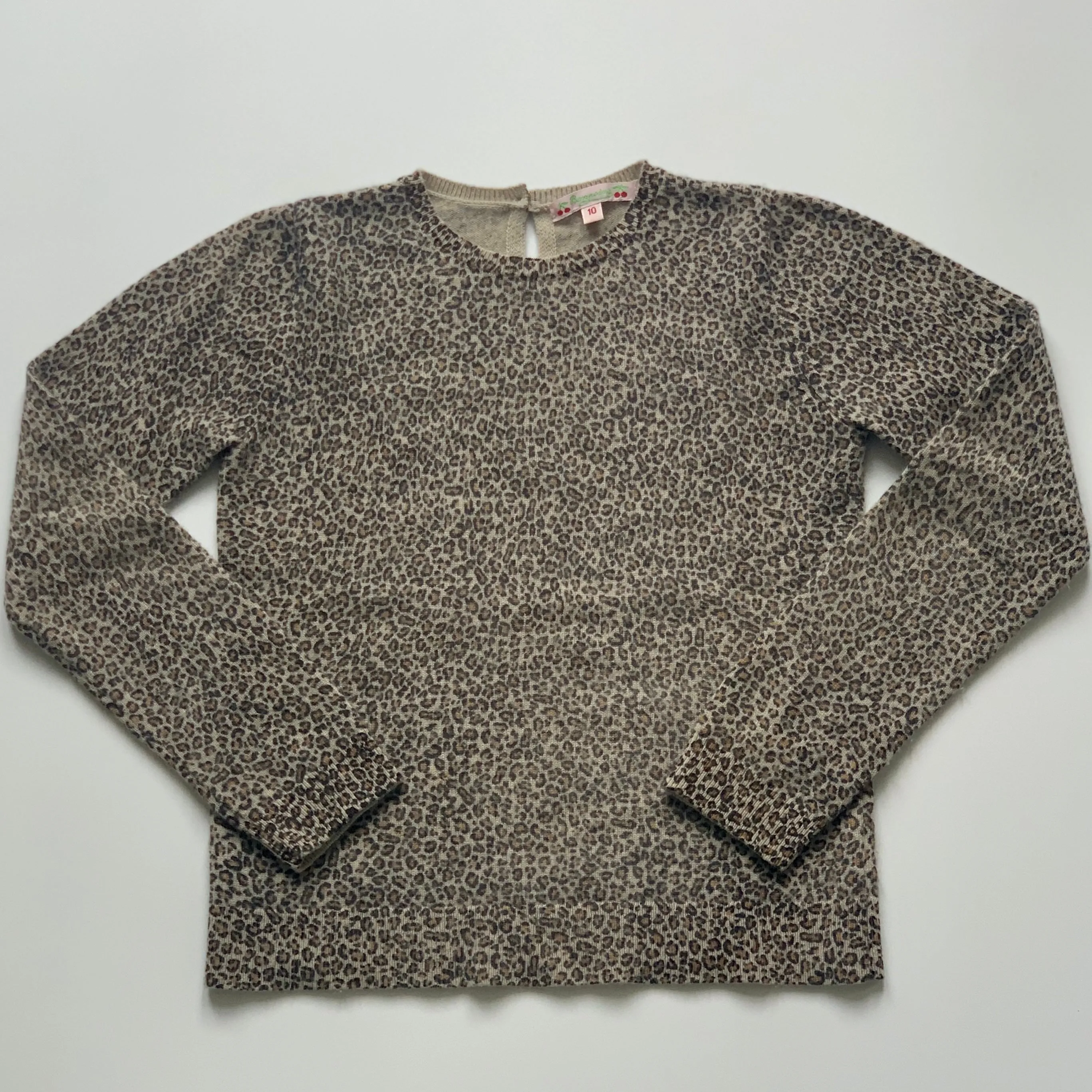 Bonpoint Leopard Print Cashmere Jumper: 10 Years