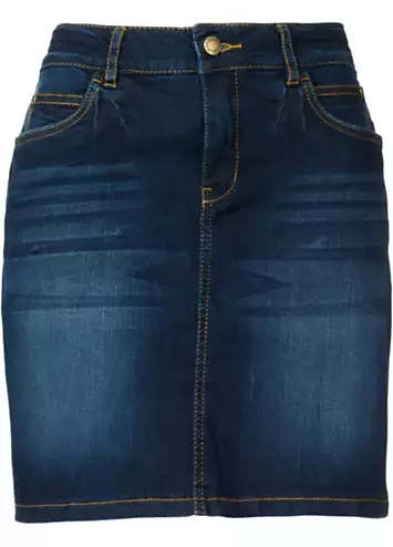 bonprix Stretch Denim Mini Skirt | Grattan