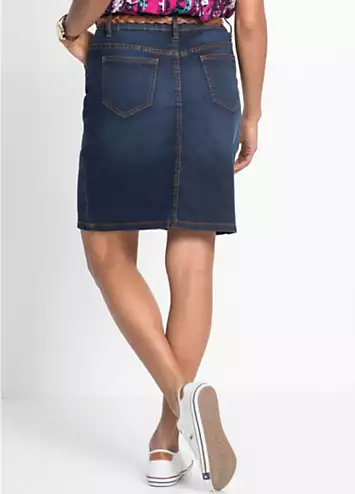 bonprix Stretch Denim Mini Skirt | Grattan