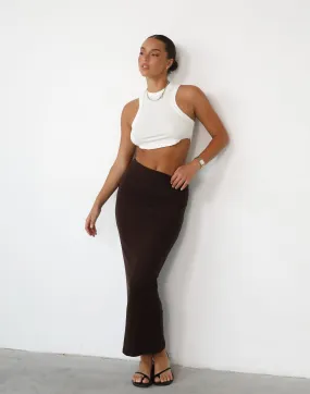 Broadway Maxi Skirt (Cocoa)