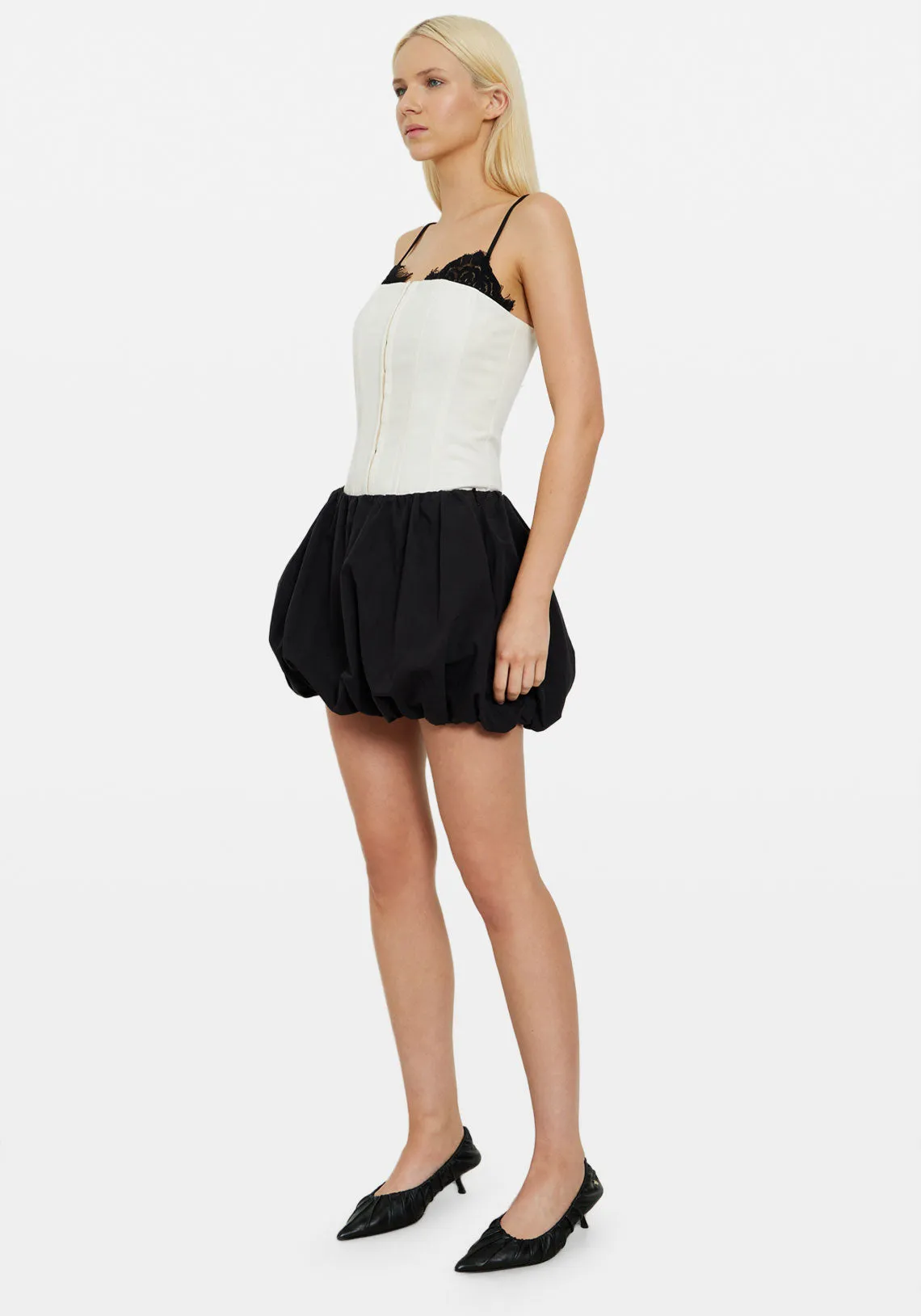 BUBBLE MICRO SKIRT BLACK