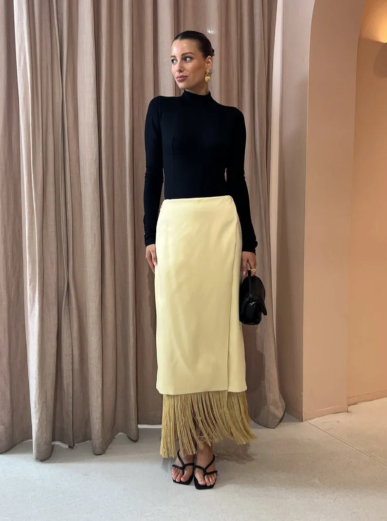 Camilla and Marc Marisol Midi Skirt in Butter