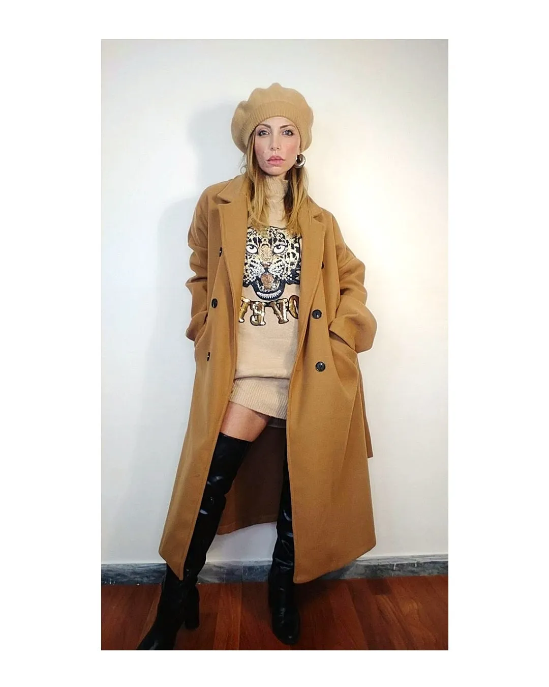 Cappotto trench doppiopetto mezza lunghezza!