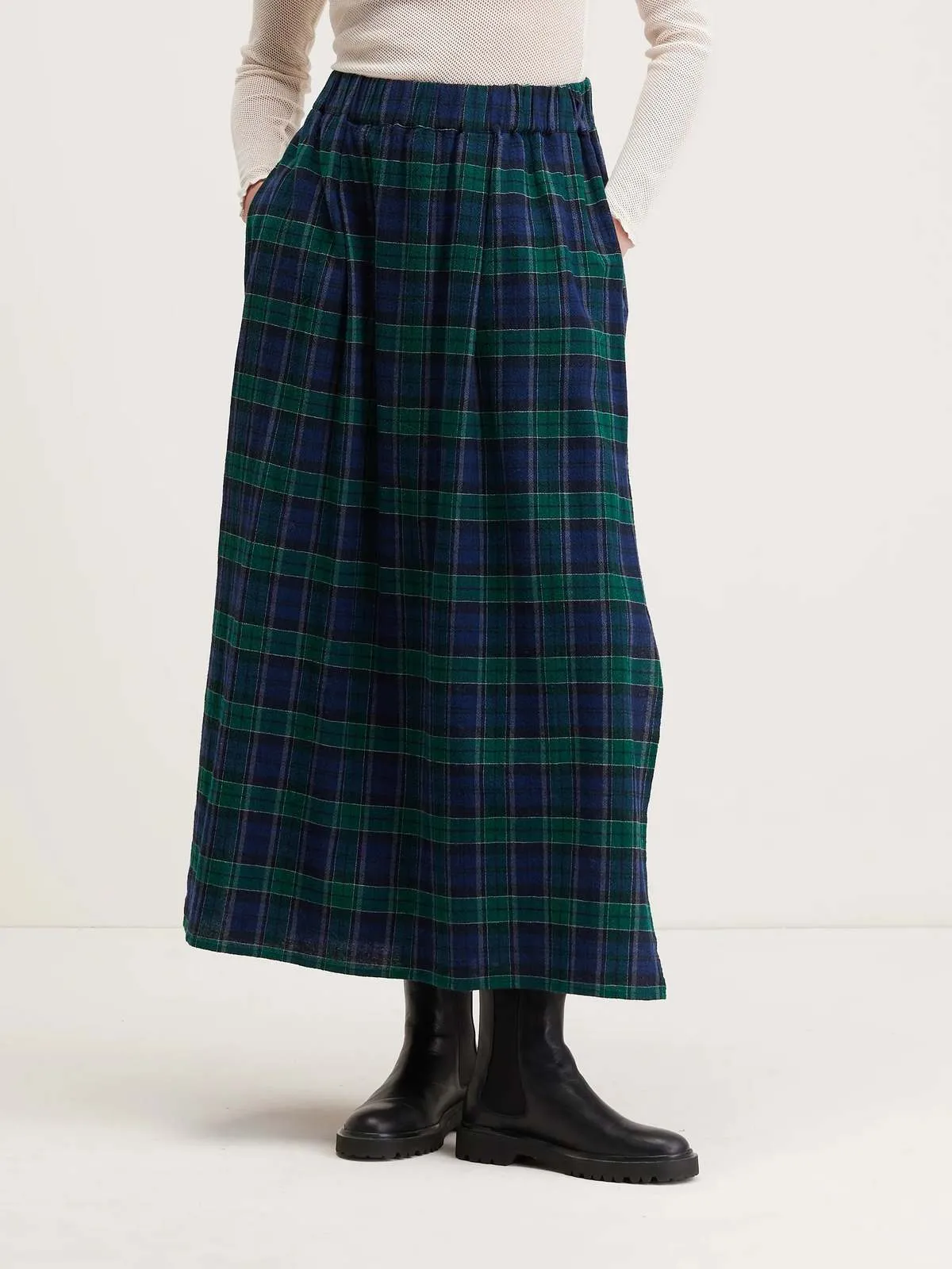 Chiara Skirt - Black Watch Check