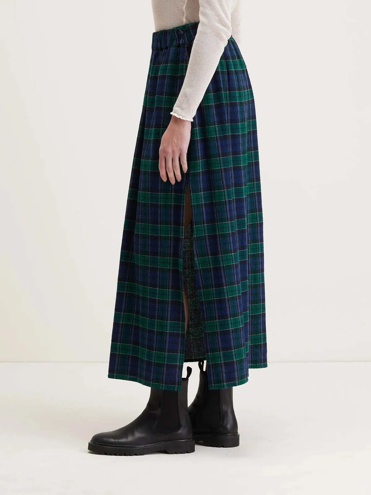 Chiara Skirt - Black Watch Check