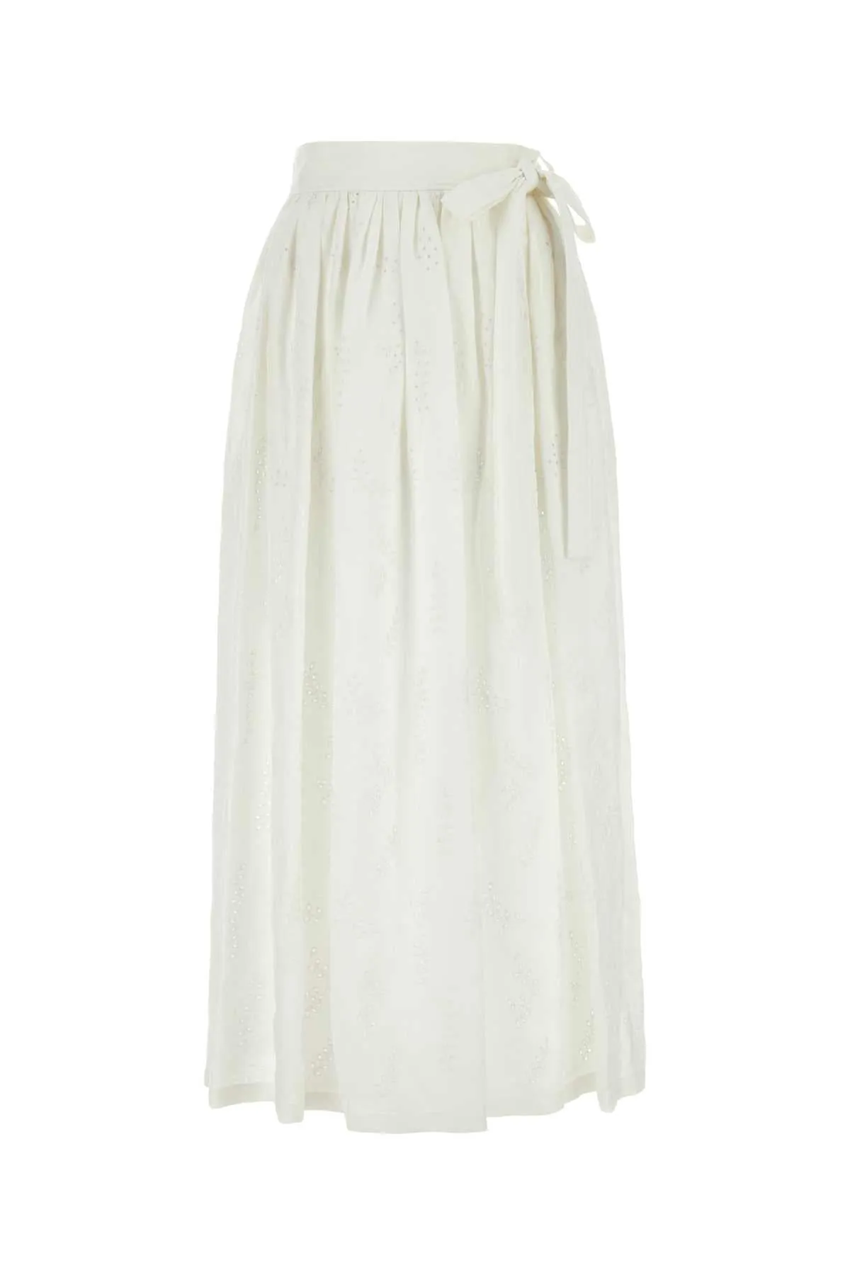 Chloe White Linen Paloma Chlo X Eres Skirt