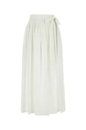 Chloe White Linen Paloma Chlo X Eres Skirt