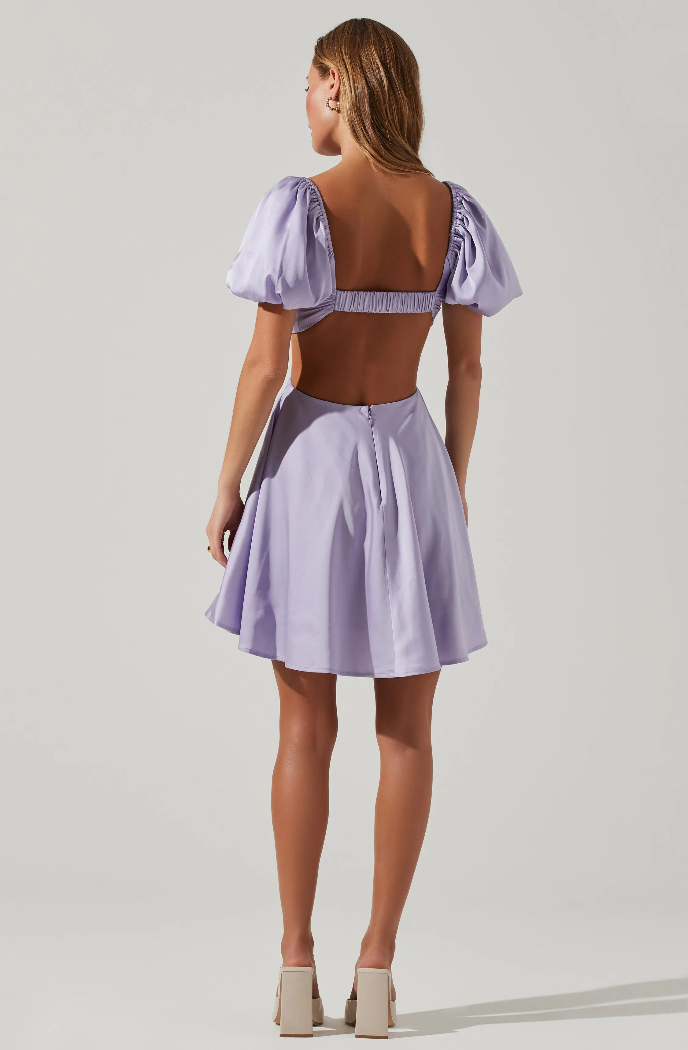 Clarita Cutout Puff Sleeve Mini Dress