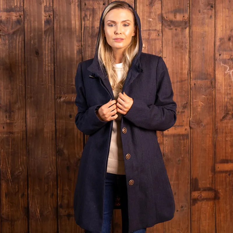 Classic Luxe Wool Coat Midnight