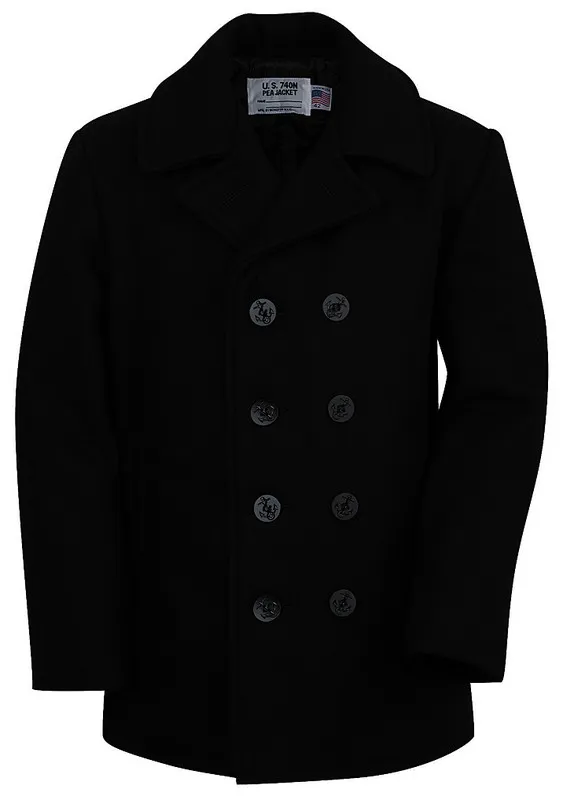 Classic Melton Pea Coat in Boys Sizes 740B