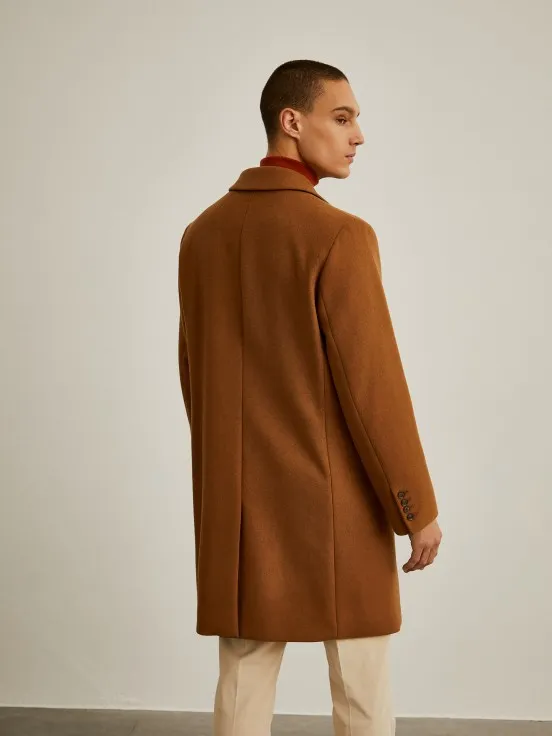 Classic wool blend overcoat