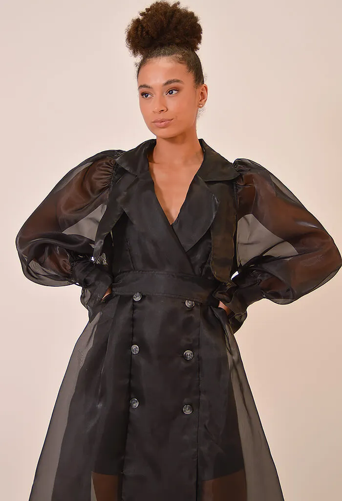 Cora Sheer Trench Coat