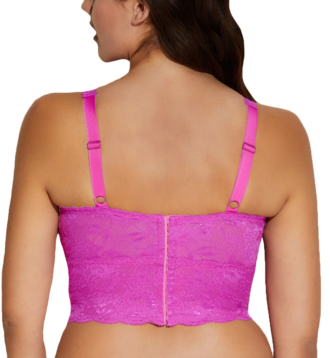 Cosabella Never Say Never CURVY Plungie Longline Bralette (NEVER1385) - Cape Fuchsia