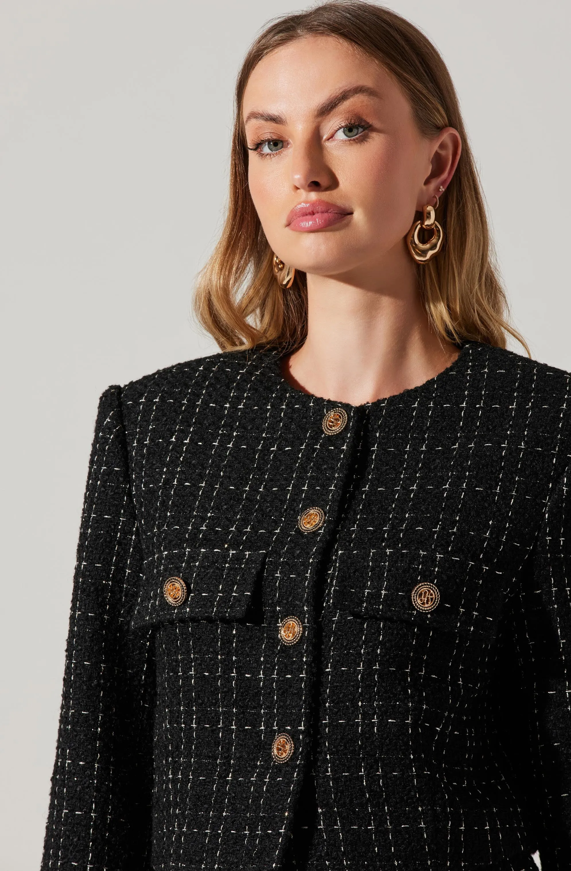 Covina Tweed Cropped Jacket