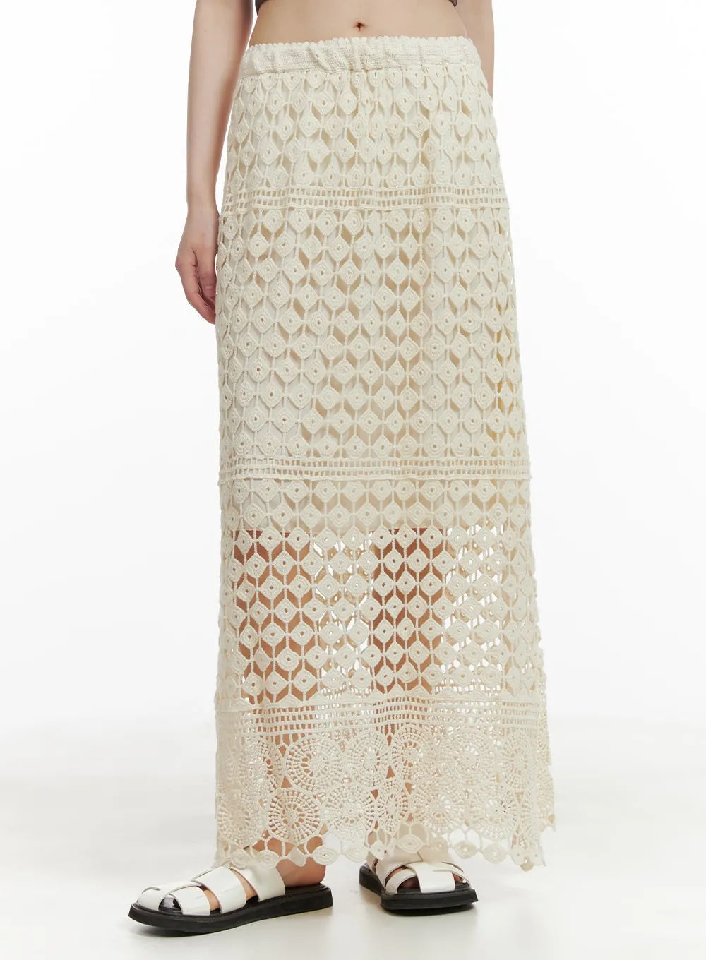 Crochet Maxi Skirt CA412