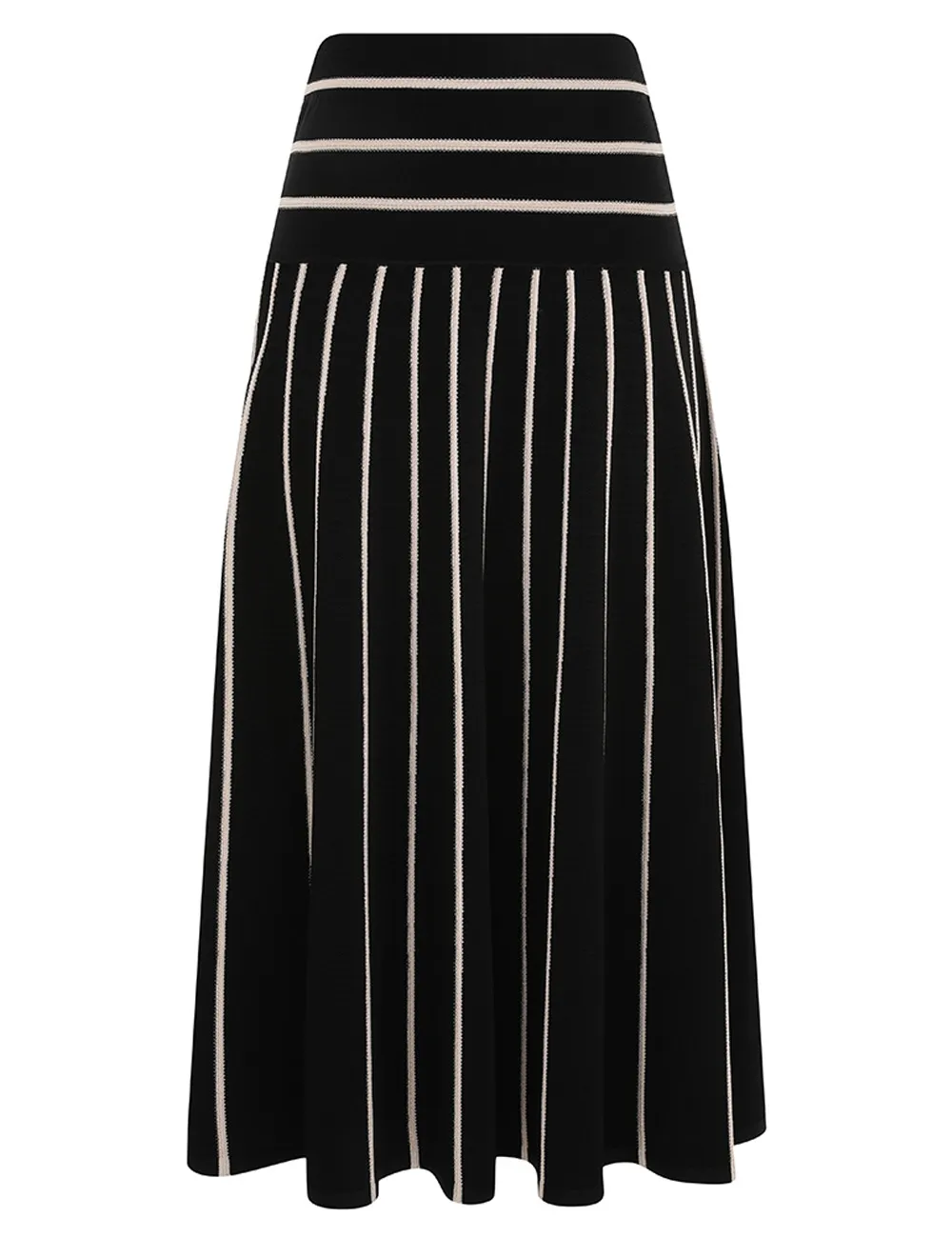 Crush Stripe Midi Skirt