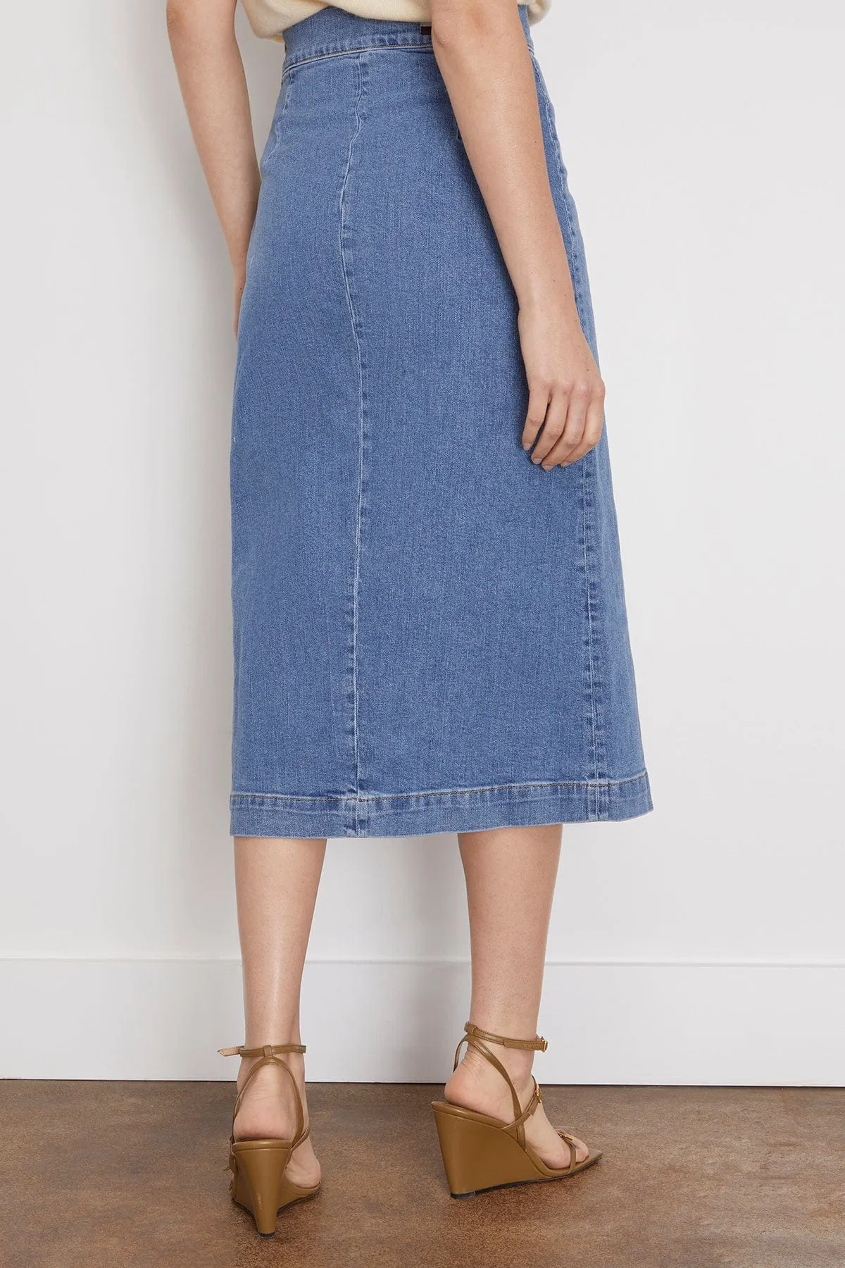 Curtis Skirt in Indigo Clair